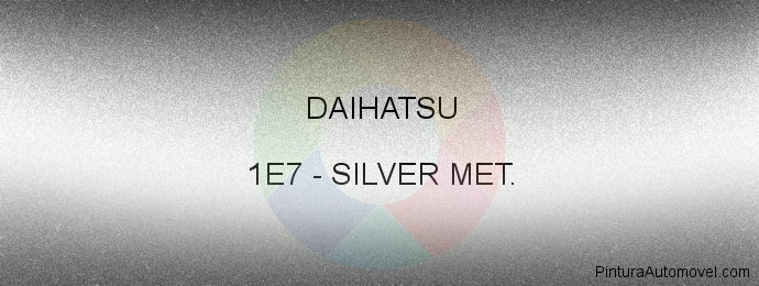 Pintura Daihatsu 1E7 Silver Met.
