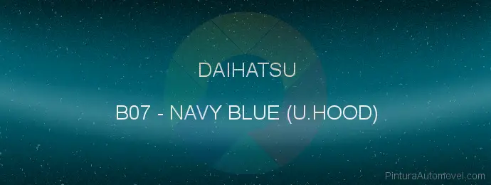 Pintura Daihatsu B07 Navy Blue (u.hood)