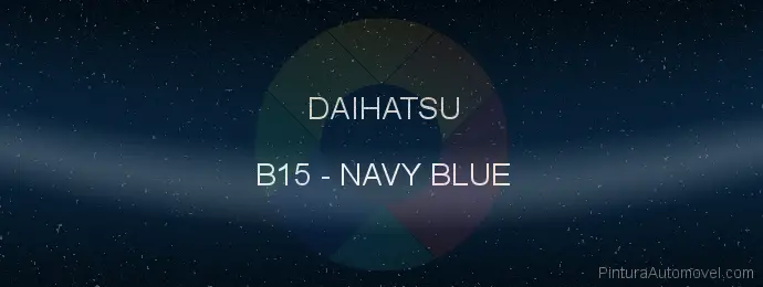 Pintura Daihatsu B15 Navy Blue