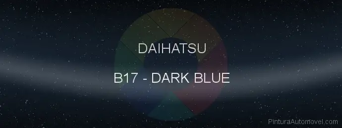 Pintura Daihatsu B17 Dark Blue