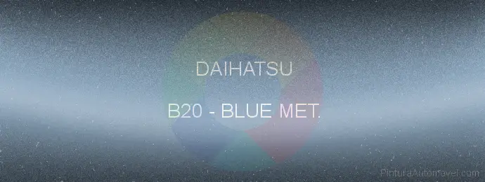 Pintura Daihatsu B20 Blue Met.