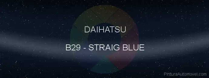 Pintura Daihatsu B29 Straig Blue