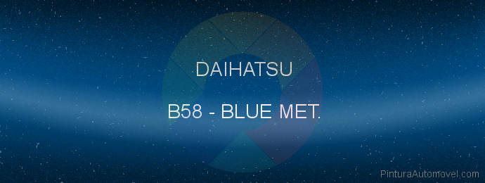 Pintura Daihatsu B58 Blue Met.