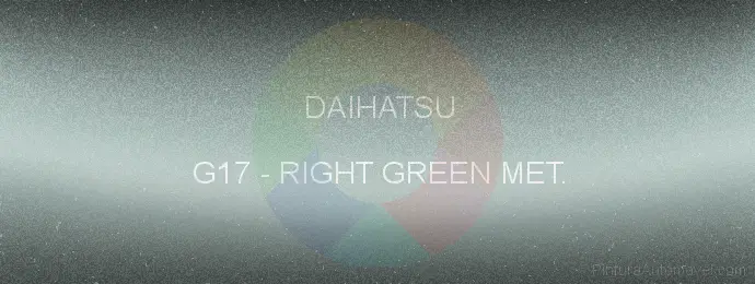 Pintura Daihatsu G17 Right Green Met.