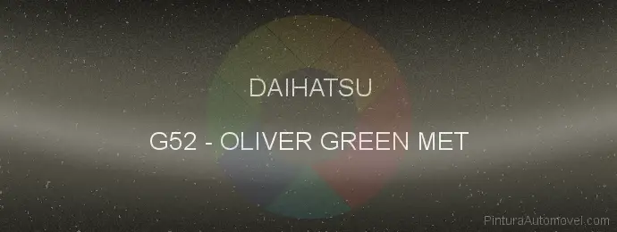 Pintura Daihatsu G52 Oliver Green Met