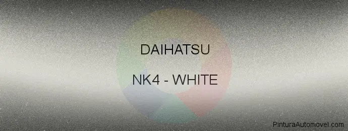 Pintura Daihatsu NK4 White