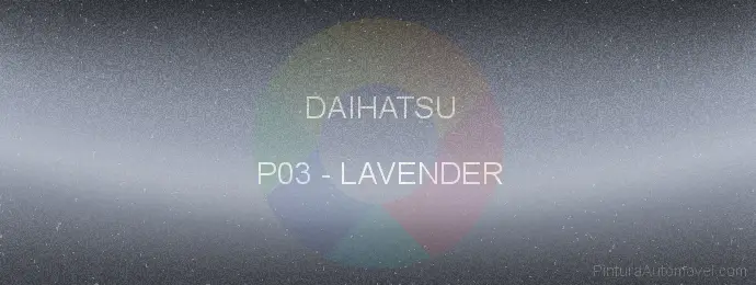 Pintura Daihatsu P03 Lavender