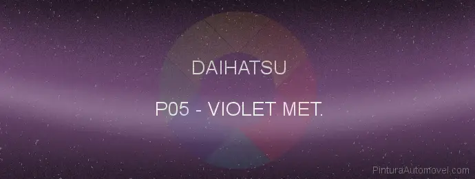 Pintura Daihatsu P05 Violet Met.