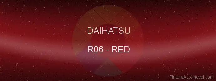 Pintura Daihatsu R06 Red