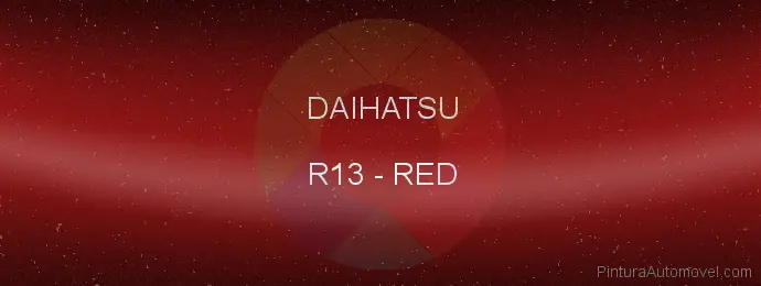 Pintura Daihatsu R13 Red
