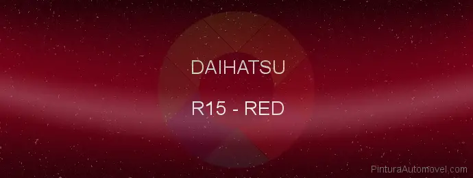 Pintura Daihatsu R15 Red