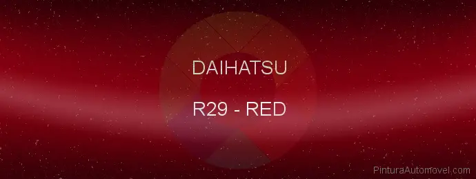 Pintura Daihatsu R29 Red