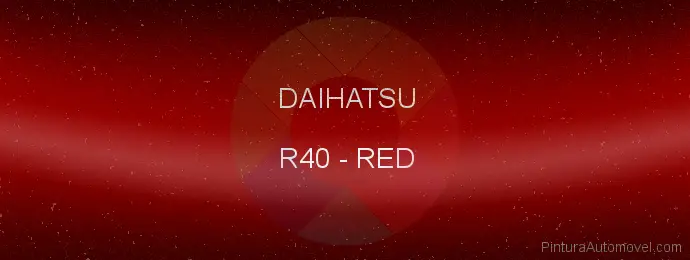 Pintura Daihatsu R40 Red