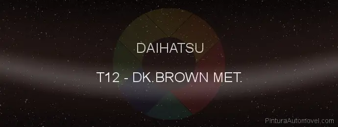 Pintura Daihatsu T12 Dk.brown Met.