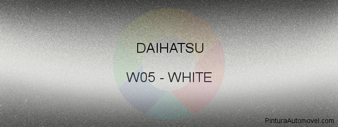 Pintura Daihatsu W05 White
