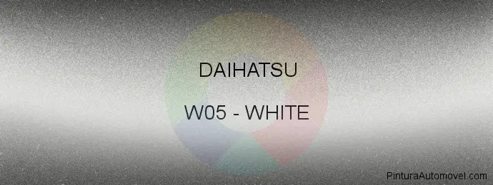 Pintura Daihatsu W05 White