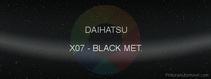 Pintura Daihatsu X07 Black Met.