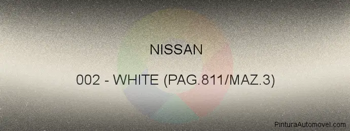 Pintura Nissan 002 White (pag.811/maz.3)
