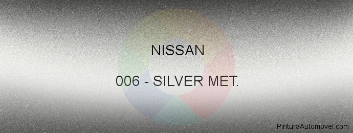 Pintura Nissan 006 Silver Met.