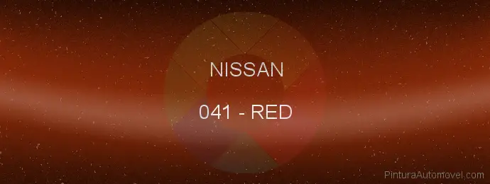 Pintura Nissan 041 Red
