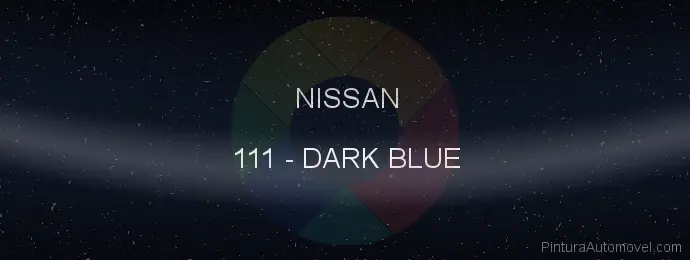 Pintura Nissan 111 Dark Blue