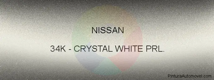 Pintura Nissan 34K Crystal White Prl.