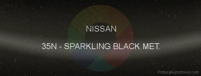 Pintura Nissan 35N Sparkling Black Met.