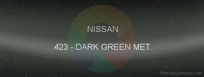 Pintura Nissan 423 Dark Green Met.