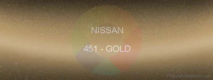 Pintura Nissan 451 Gold