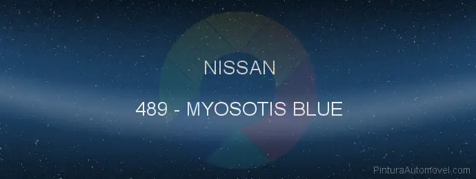 Pintura Nissan 489 Myosotis Blue