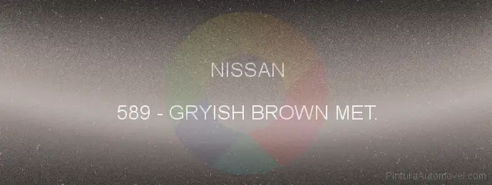 Pintura Nissan 589 Gryish Brown Met.