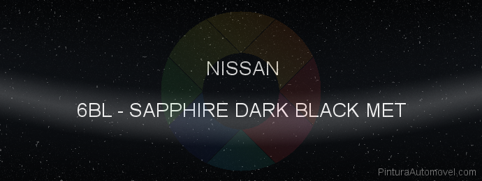 Pintura Nissan 6BL Sapphire Dark Black Met