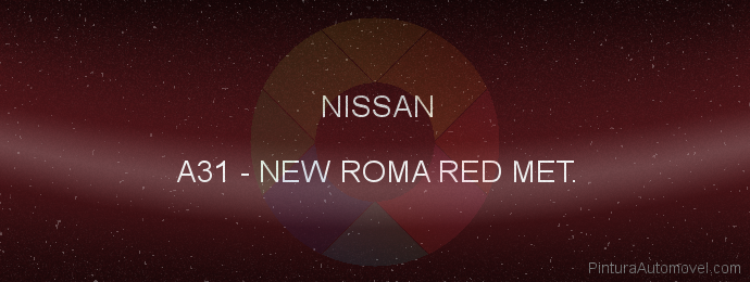 Pintura Nissan A31 New Roma Red Met.