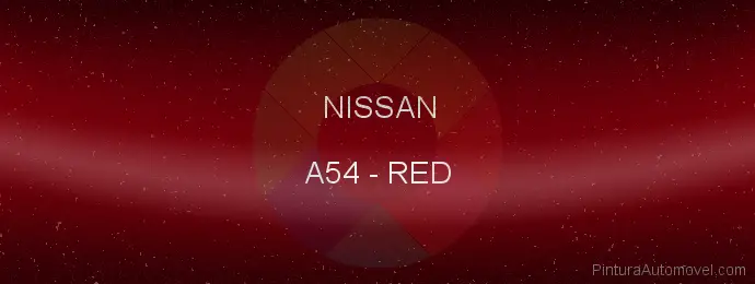 Pintura Nissan A54 Red