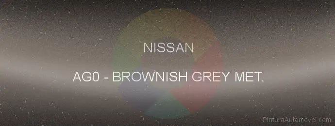 Pintura Nissan AG0 Brownish Grey Met.