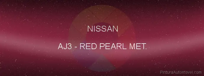 Pintura Nissan AJ3 Red Pearl Met.