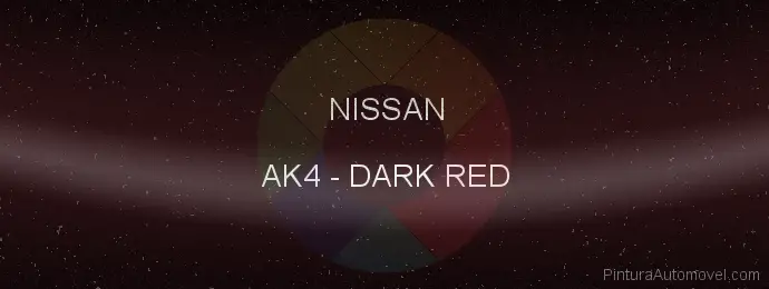 Pintura Nissan AK4 Dark Red