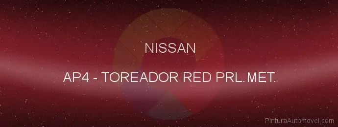 Pintura Nissan AP4 Toreador Red Prl.met.
