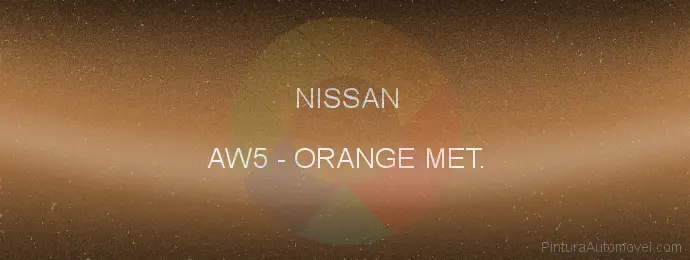 Pintura Nissan AW5 Orange Met.