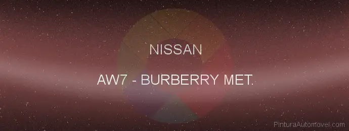 Pintura Nissan AW7 Burberry Met.