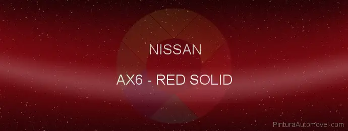 Pintura Nissan AX6 Red Solid