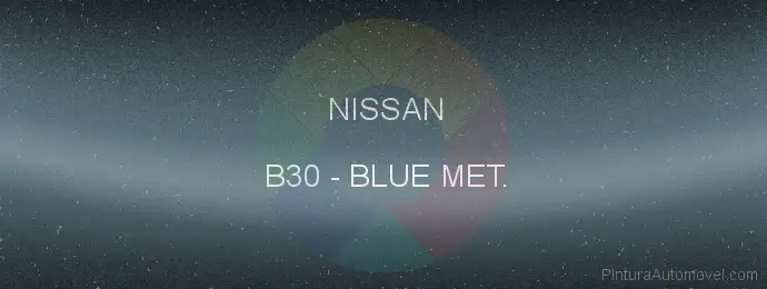 Pintura Nissan B30 Blue Met.