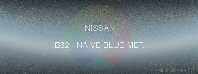 Pintura Nissan B32 Naive Blue Met.