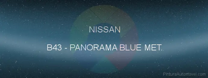 Pintura Nissan B43 Panorama Blue Met.