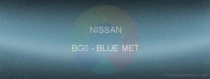 Pintura Nissan BG0 Blue Met.