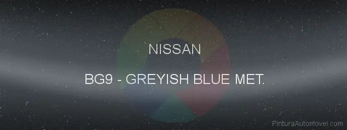 Pintura Nissan BG9 Greyish Blue Met.