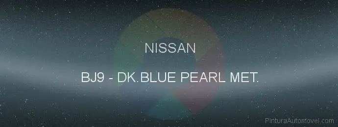 Pintura Nissan BJ9 Dk.blue Pearl Met.