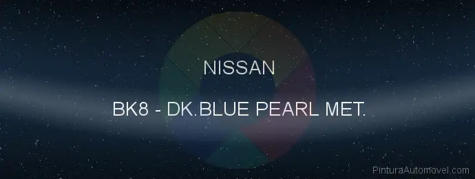 Pintura Nissan BK8 Dk.blue Pearl Met.