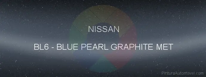 Pintura Nissan BL6 Blue Pearl Graphite Met