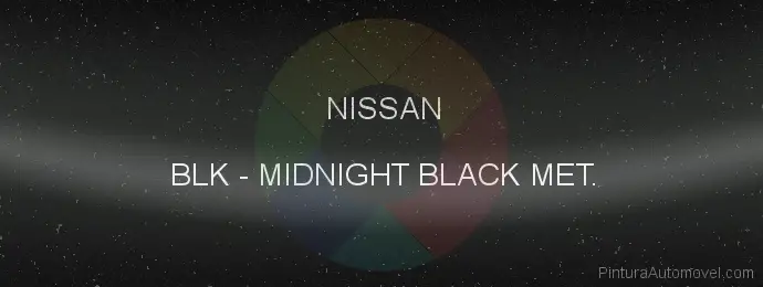 Pintura Nissan BLK Midnight Black Met.